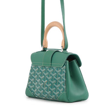 将图像加载到图库查看器中，GOYARD Saigon Soft Bag GreenSAIGONMINTY09CL09P PVC Leather Size Mini
