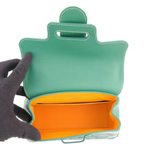 将图像加载到图库查看器中，GOYARD Saigon Soft Bag GreenSAIGONMINTY09CL09P PVC Leather Size Mini
