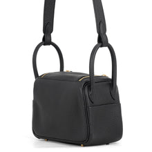 Load image into Gallery viewer, HERMES Lindy Black Taurillon Clemence Size Mini
