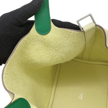 将图像加载到图库查看器中，HERMES Picotin Lock Eclat Jaune Milton/Vert Vertigo Taurillon Clemence Swift Leather Size PM
