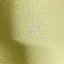 将图像加载到图库查看器中，HERMES Picotin Lock Eclat Jaune Milton/Vert Vertigo Taurillon Clemence Swift Leather Size PM
