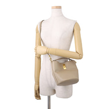 Load image into Gallery viewer, CELINE Teen Bucket 2-Way Shoulder Bag Beige197573CR4.03SA Smooth Calf Leather Size 16
