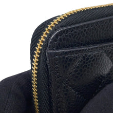 将图像加载到图库查看器中，CHANEL Classic zip coin purse BlackAP0216 Caviar Leather
