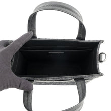 将图像加载到图库查看器中，Dior Oblique Jacquard Safari North-South 2-Way Shoulder Bag Black1ESPO311YKY_H03E Canvas Leather
