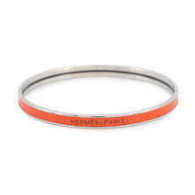 将图像加载到图库查看器中，HERMES Uni Enamel Bangle Orange Fruit Gold Plated Enamel
