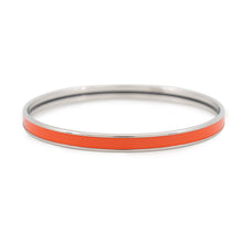 将图像加载到图库查看器中，HERMES Uni Enamel Bangle Orange Fruit Gold Plated Enamel
