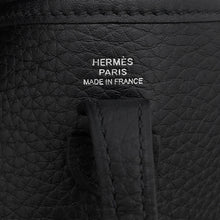 Load image into Gallery viewer, HERMES Evelyne Long Amazon Black Taurillon Clemence Size TPM
