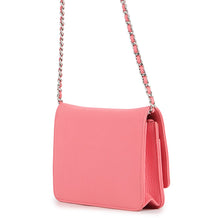Load image into Gallery viewer, CHANEL Classic Chain Wallet Pink Leather
