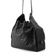 Load image into Gallery viewer, CHANEL CHANEL 25 Large Handbag BlackAS5553 Caviar Leather Size Large
