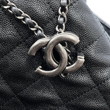 Load image into Gallery viewer, CHANEL CHANEL 25 Large Handbag BlackAS5553 Caviar Leather Size Large
