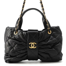Load image into Gallery viewer, CHANEL Matelasse Ribbon Bow Bag 2WAY Handbag BlackAS5851 Lambskin
