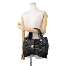 Load image into Gallery viewer, CHANEL Matelasse Ribbon Bow Bag 2WAY Handbag BlackAS5851 Lambskin
