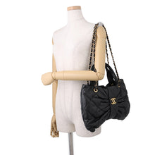 Load image into Gallery viewer, CHANEL Matelasse Ribbon Bow Bag 2WAY Handbag BlackAS5851 Lambskin
