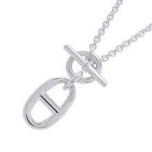 将图像加载到图库查看器中，HERMES Chaine d'Ancre Amulette Necklace SV925
