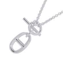 将图像加载到图库查看器中，HERMES Chaine d'Ancre Amulette Necklace SV925
