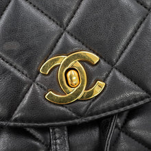 Load image into Gallery viewer, CHANEL Matelasse Backpack BlackA10177 Lambskin
