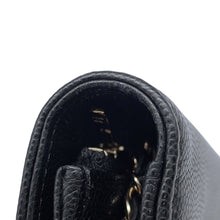 Load image into Gallery viewer, CHANEL CC Logo Chain Wallet BlackAP4653 Caviar Leather
