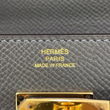 Load image into Gallery viewer, HERMES Kelly wallet long to go Gris Meyer Epsom

