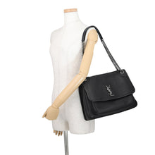 Load image into Gallery viewer, SAINT LAURENT PARIS Niki ChainShoulder Bag Black803777 Leather Size Large
