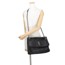 Load image into Gallery viewer, SAINT LAURENT PARIS Niki ChainShoulder Bag Black803777 Leather Size Large
