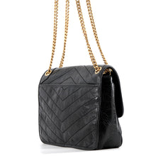 Load image into Gallery viewer, SAINT LAURENT PARIS Niki ChainShoulder Bag Black633158 Vintage Calf Leather Size Medium

