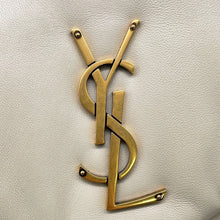 Load image into Gallery viewer, SAINT LAURENT PARIS Calypso Chain Shoulder Bag Off-white734153 Lambskin Size Small
