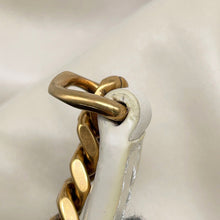 Load image into Gallery viewer, SAINT LAURENT PARIS Calypso Chain Shoulder Bag Off-white734153 Lambskin Size Small
