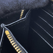 Load image into Gallery viewer, SAINT LAURENT PARIS V Stitch Zip Around Long Wallet Black358094 Leather
