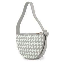 Load image into Gallery viewer, Bottega Veneta Mini Sunrise Shoulder Bag Gray/Light Blue763747 Leather
