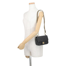 将图像加载到图库查看器中，CHANEL Matelasse Mini Flapback BlackAS4868-B16574-94305 Lambskin
