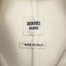 Load image into Gallery viewer, HERMES Serie Button Short Coat Size 34 Ivory3H0102DA Cashmere100%
