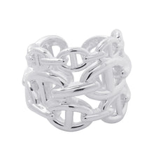 将图像加载到图库查看器中，HERMES Chaine d'Ancre Anchene Ring Size GM/52/#12 SV925
