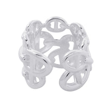 将图像加载到图库查看器中，HERMES Chaine d'Ancre Anchene Ring Size GM/52/#12 SV925
