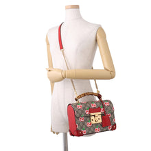 Load image into Gallery viewer, GUCCI GG Apple Padlock Bamboo 2WAY Bag Beige/Multicolor603221 PVC Leather

