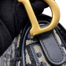 Load image into Gallery viewer, Dior Oblique Saddlebag Mini Beige/NavyM0456CTZQ Canvas Leather
