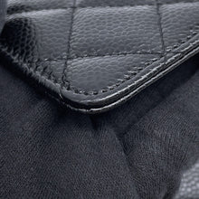 Load image into Gallery viewer, CHANEL Classic Matelasse Chain Shoulder Wallet BlackAP0250 Caviar Leather
