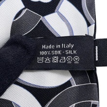 Load image into Gallery viewer, CHANEL Scarf Slim Bandeau Black/White Silk100%
