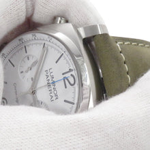 将图像加载到图库查看器中，PANERAI Luminor Chrono Stainless Steel LeatherPAM01218
