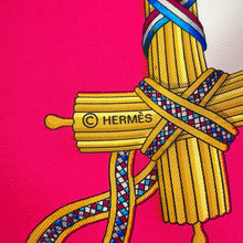 Load image into Gallery viewer, HERMES Carre commemorating the 1798 French Revolution Size 90 Pink/White/Multicolor Silk100%
