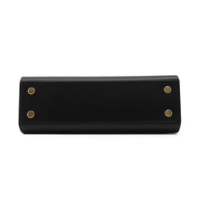 将图像加载到图库查看器中，HERMES Tablier Sellier Ecru/Black Vache Hunter Leather Toile H
