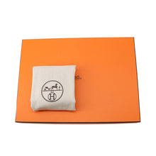 将图像加载到图库查看器中，HERMES Tablier Sellier Ecru/Black Vache Hunter Leather Toile H
