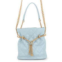 Load image into Gallery viewer, CHANEL Matelasse Mini Bucket Bag Light BlueAS3116 Lambskin

