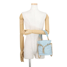 Load image into Gallery viewer, CHANEL Matelasse Mini Bucket Bag Light BlueAS3116 Lambskin
