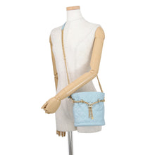 Load image into Gallery viewer, CHANEL Matelasse Mini Bucket Bag Light BlueAS3116 Lambskin
