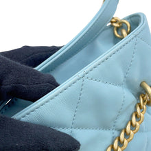 Load image into Gallery viewer, CHANEL Matelasse Mini Bucket Bag Light BlueAS3116 Lambskin
