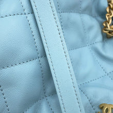 Load image into Gallery viewer, CHANEL Matelasse Mini Bucket Bag Light BlueAS3116 Lambskin
