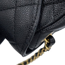 将图像加载到图库查看器中，CHANEL Matelasse Mini Messenger Bag BlackAS3867 Caviar Leather
