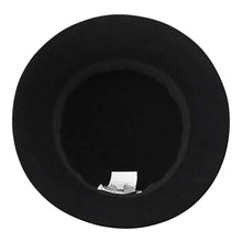 Load image into Gallery viewer, HERMES Hat Nicole H. Derie Size 57 Black Lapin Felt
