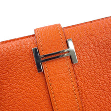 将图像加载到图库查看器中，HERMES Bean classic Orange Chevre Myzore Goatskin
