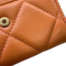 Load image into Gallery viewer, CHANEL CHANEL19 Card Case OrangeAP1790 Lambskin
